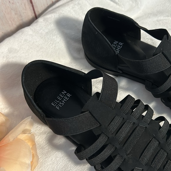 NWOT Eileen Fisher Rato Stretch Slip-On Fisherman Sandals - Picture 5 of 7